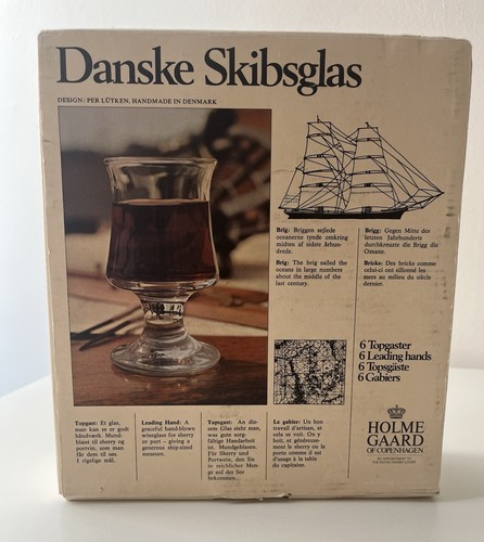 Holmegaard danske skibsglas - holmegaard,