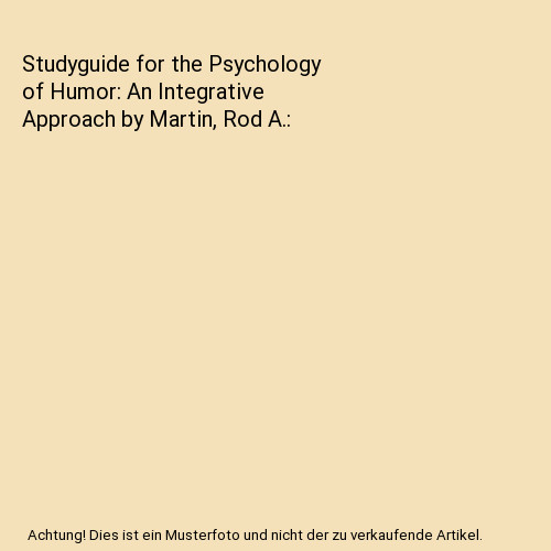 Studyguide for the - , psychology
