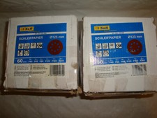 S&R Schleifpapier Set 125mm, 8 Löcher, 2x 60St.: 10xP 40/60/80/120/180/240 2 Pak