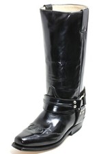 B54 Motorradstiefel Bikerstiefel Chopper Cruiser Texas Lack Leder Buffalo 37