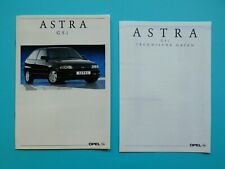 Prospekt / Katalog / Broschüre - Opel Astra GSi und GSi 16V - 11/91