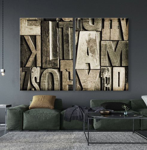 Abstrakt leinwand bild - leinwand, set