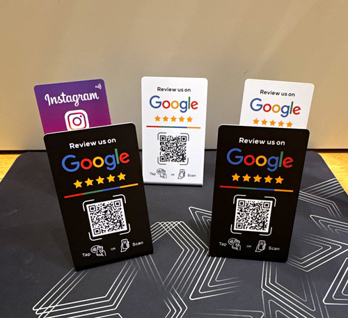 Code tischaufsteller - qr-code,