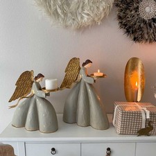 Meander Vintage Engel im romantischen Antikstil als Deko und Kerzenhalter Mystik