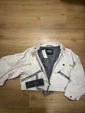 G-Star RAW Leather Bomber Havana weiß Lederjacke  M neu