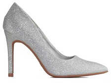 Elegante Pumps mit silbernem