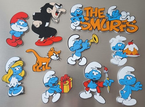 Die schlümpfe magnet - magnet-set, 10