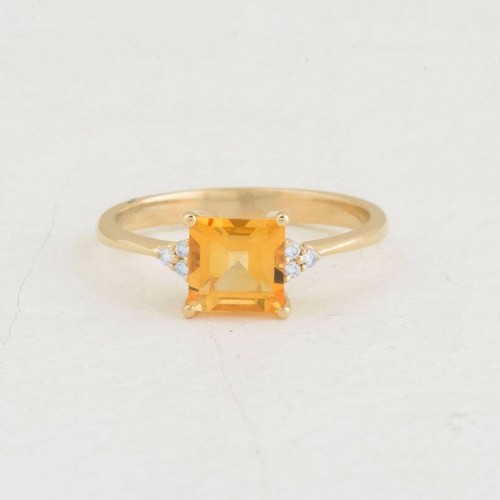 14k gelbgold natürlich citrin - natürlich,