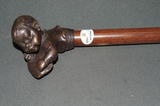 Edler Bronze Holz Sammlerstock