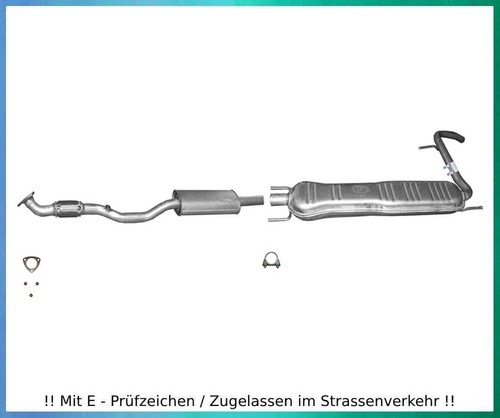 Auspuffanlage für opel zafira - auspuffanlage,