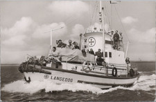 AK Postkarte Seenot Rettungsboot Langeoog DGzRS