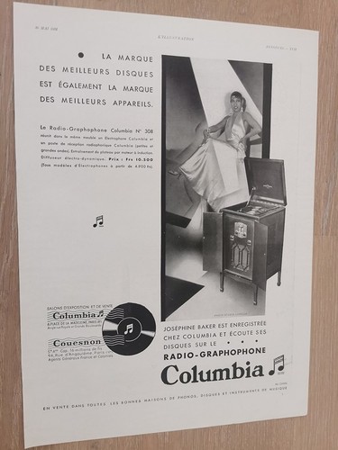 Werbung 1931 josephine baker - josephine,