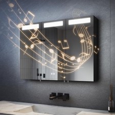 Spiegelschrank 90x65 cm mit