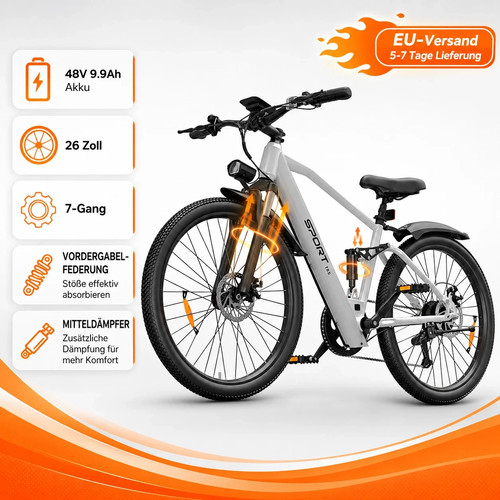 Damen mountainbike zoll - 26,