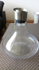 Wein Dekanter  Karaffe Glas mit Edelstahl Filter Handgemacht