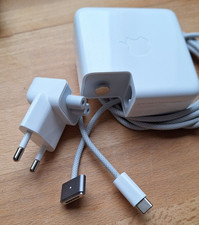 Apple 67W USB-C Power Adapter + MagSafe 3 Kabel hellgrau Original Netzteil