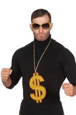 XXL Goldene Dollarkette -
