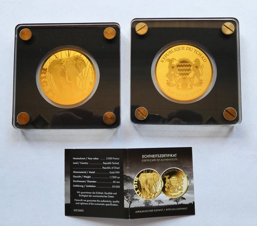 Tschad 5000 francs gold - tschad, ,