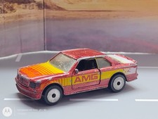 Mercedes 500 SEC AMG 1:64 Matchbox LASER WHEELS 1984 rotmetallic