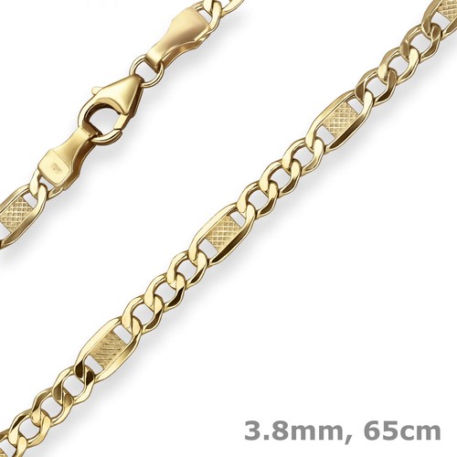 8mm fantasiekette goldkette - 3,8mm,