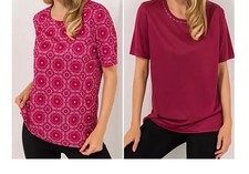 JERYMOOD HOMEWEAR 2 Shirts, 1/2-Arm Mikrofaser 1x uni, Gr:L Si