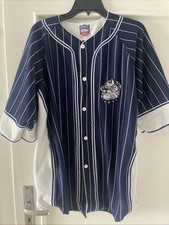 Georgetown Hoyas Vintage Trickot 90‘s Throwback Baseball Pinstripe Starter Jerse