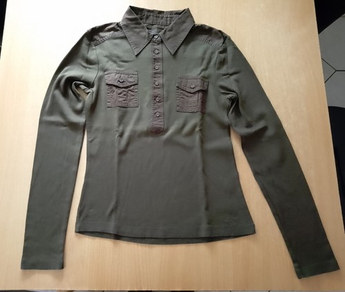 Langarm shirt khaki xs - shirt,