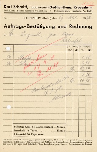 Rechnung schmitt kuppenheim - schmitt,