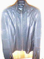 Gay " Philipp Plein " Warter World Lederjacke
