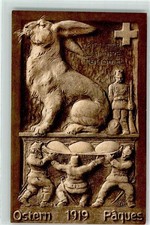 10672246 - Editeur A. Ruegg-Koch Skulptur F. Wanger , Meister Lampe Hase