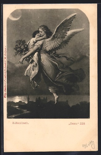 Künstler hermann kaulbach - künstler-ak,