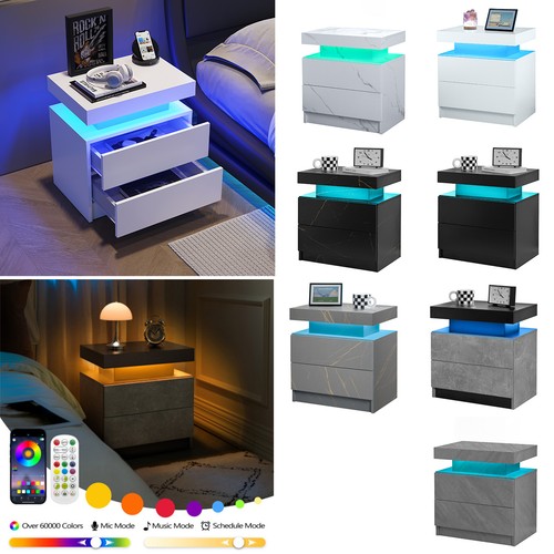 Led nachttisch mit - led, 2