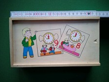 Uhr Lernspiel Zeit Holzspiel