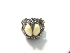 Antiker Silberring mit Grandeln OM4869