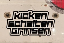 Vespa Lambretta Roller Scooter Sticker Aufkleber Kicken Schalten Grinsen