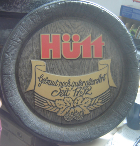 Brauerei werbeschild fassboden - brauerei,