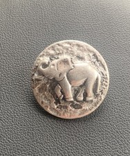 Gablonzer Knopf Silberfarben