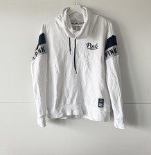 PINK by Victorias Secret Pullover Sweatshirt Weiß mit Logo Gr. XS