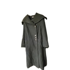 Bellanatur Oversized Woll Mantel Maxi Gothic Gr. 46 XL Anthrazit schöner Kragen