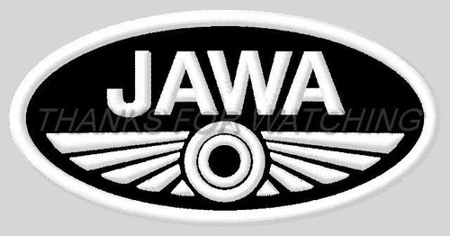 Jawa black embroidered patch - embroidered,