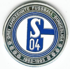 FC Schalke 04 Silber-Münze-Medaille 999 mit Punze # 30 Jahre Bundesliga #