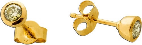 Diamant ohrstecker gold - gold, 585