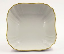KPM Berlin Rocaille Goldrand Schale Eckig  23 x 23 cm Salatschale
