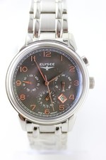 ELYSEE Calendar Automatik Herrenuhr Tag-Datum-Monat Sichtboden 40mm 80556S