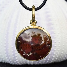 Anhänger Moosachat Cabochon &