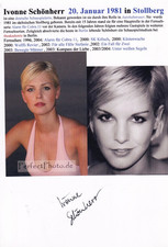Autogramm ivonne schönherr - autogramm,