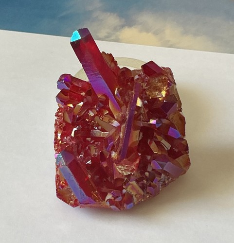 Natürliche aura rot titan - natürliche,