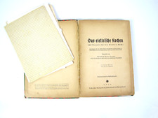 Altes Kochbuch 1938 Das elektrische Kochen 750 Rezepte 4. ergänzende Auflage