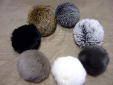 Kaninchenfell Pelz Bommel Puschel Anhänger Fell Basteln Kaninchenbommel XXL neu