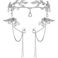 Elfen Ohrringe und Tiara Set -